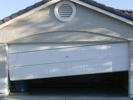 Off-track garage door
